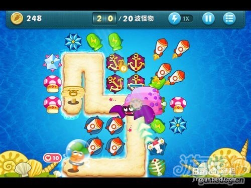 保卫萝卜电脑版深海模式第13关攻略