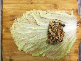 金玉白菜卷的做法
