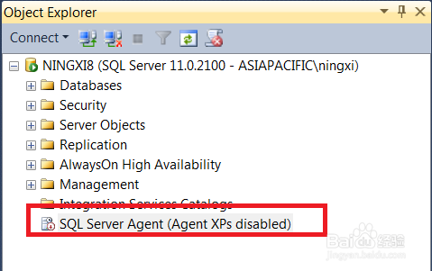 SQLServer代理服务show disabled的时候怎样激活