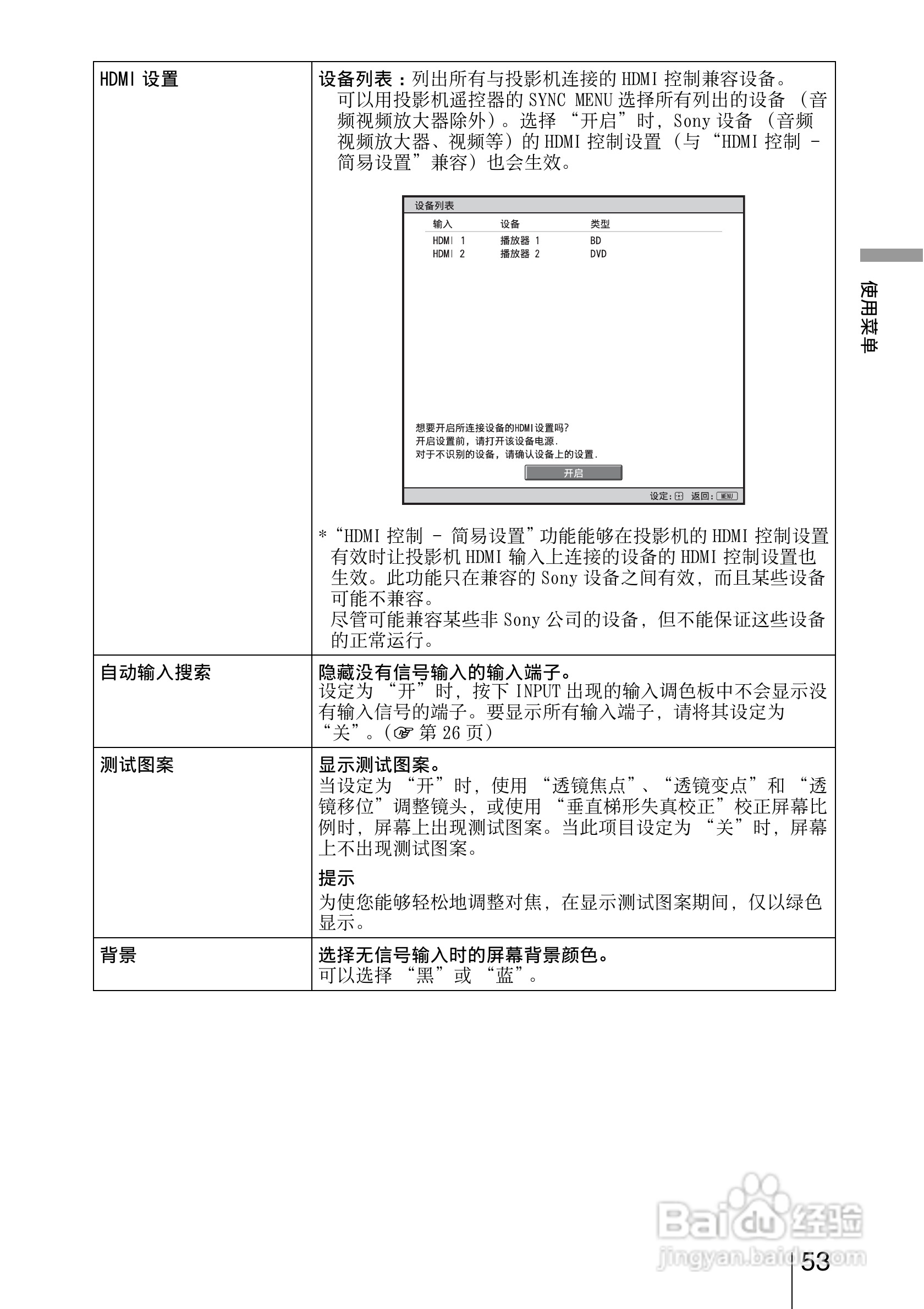 SONY索尼VPL-VW85投影机使用说明书:[6]