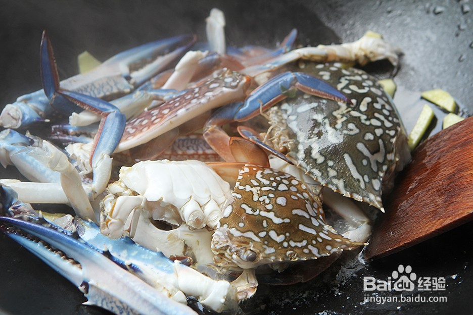 金黄花蟹粉丝煲