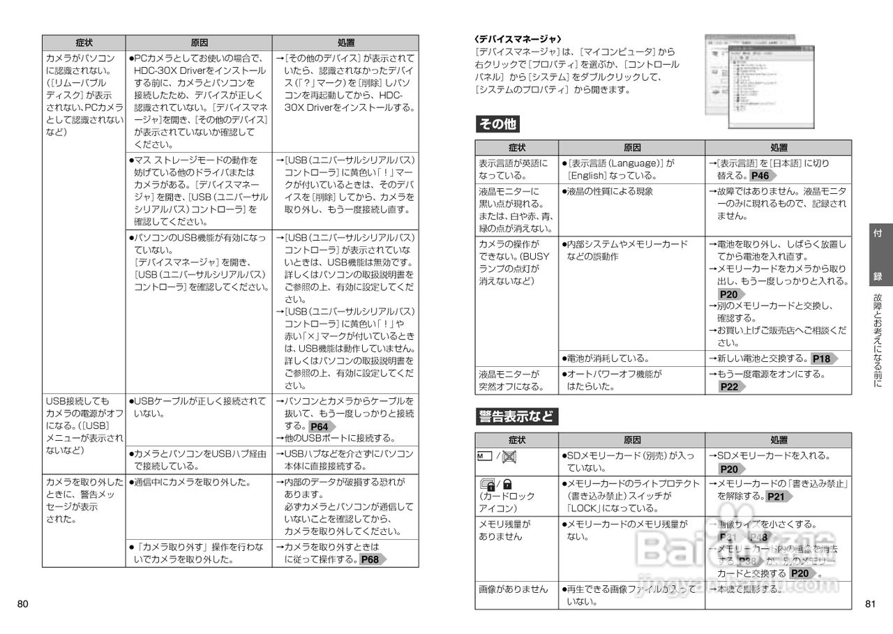 日立 HDC-30X数码相机说明书:[5]