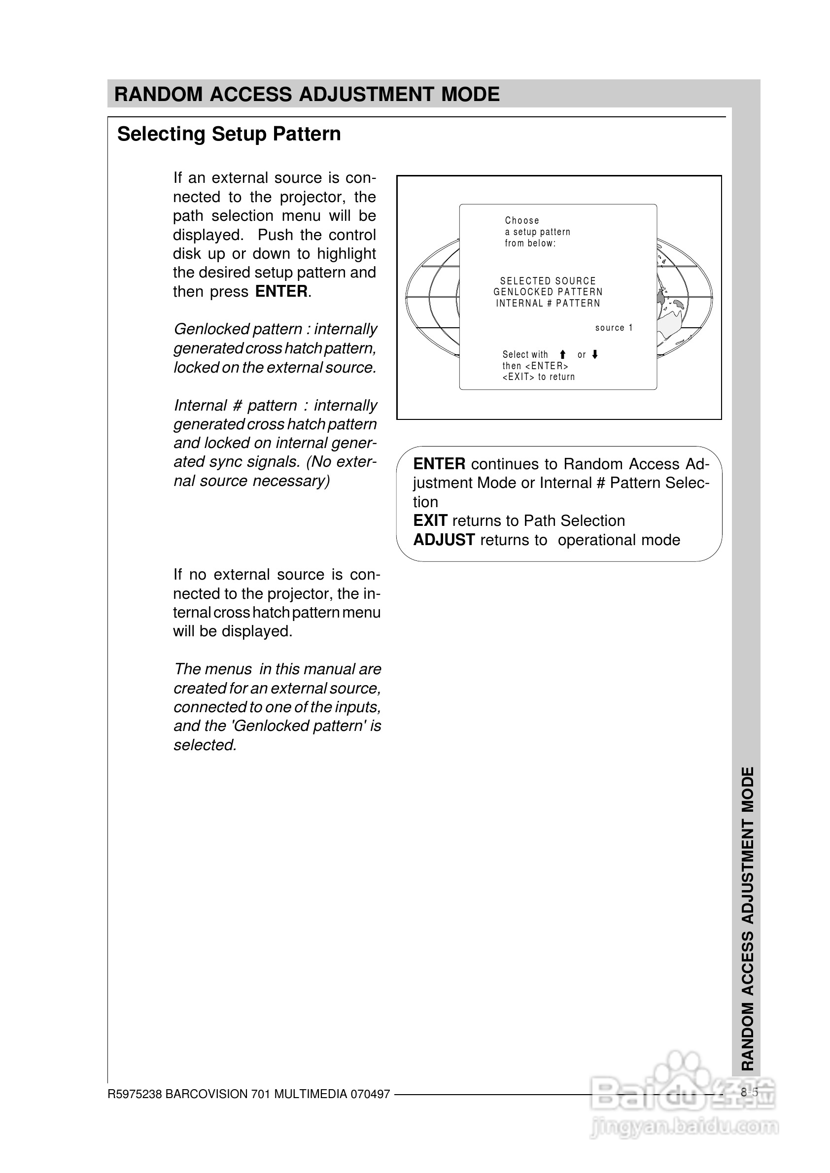 Barco巴可 VISION 701投影机说明书:[9]
