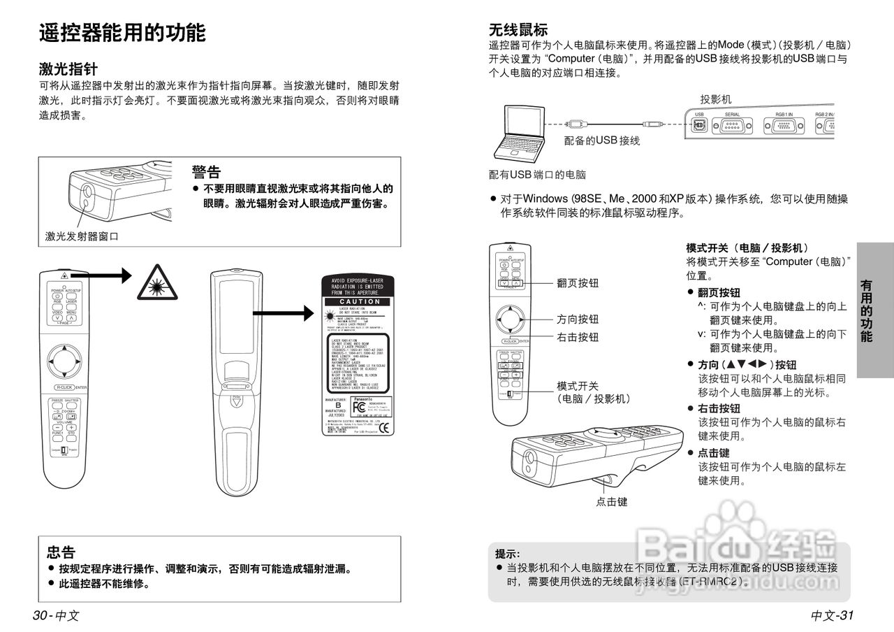松下投影机PT-U1X92型说明书:[2]