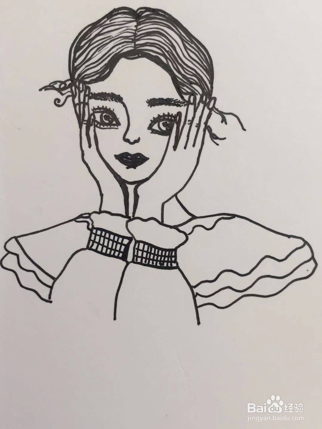 插画教程之害羞的朵儿