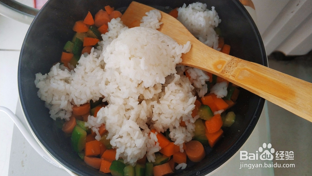 素什锦炒饭做法