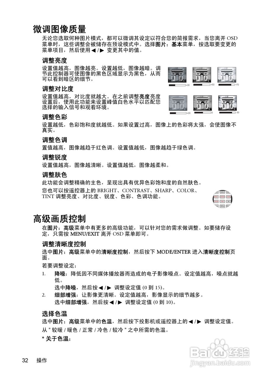 明基W1100投影机使用说明书:[4]