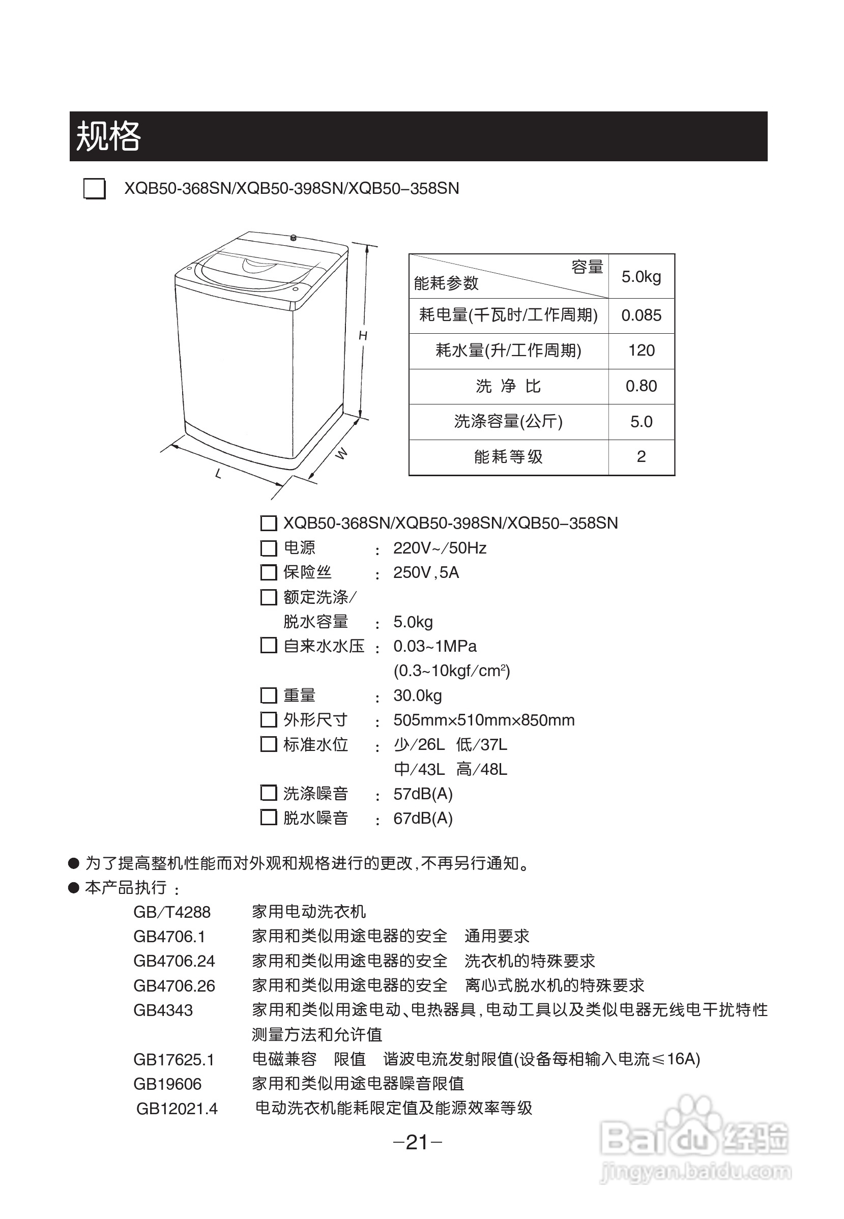 LG XQB50-398SN洗衣机使用说明书:[3]