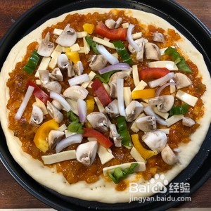 鸡肉蘑菇芝士披萨的做法