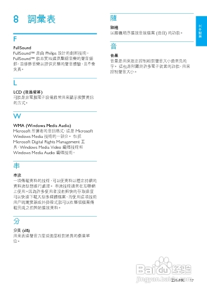 PHILIPS SA018102/SA018104播放器说明书