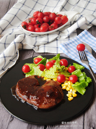 沙拉牛排的做法