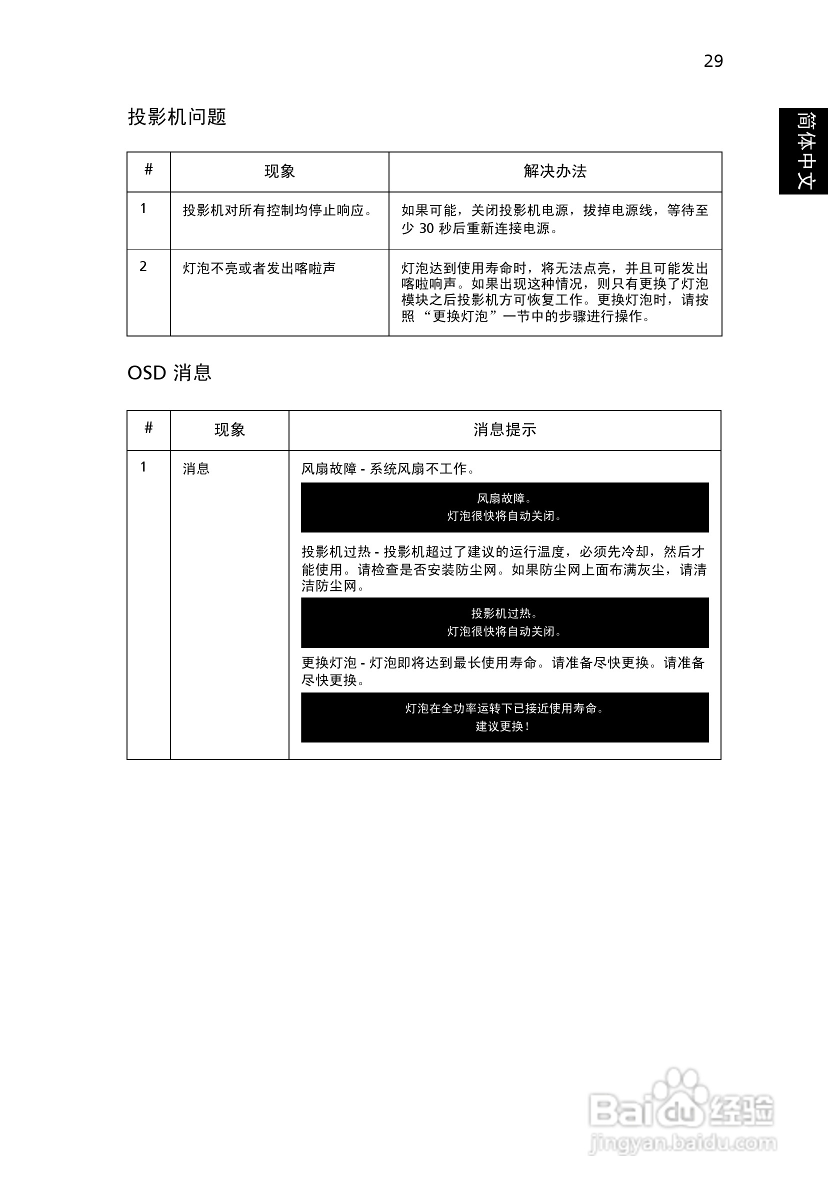 Acer X1140A投影机使用说明书:[4]