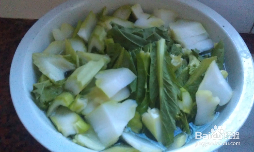 健康素食--蒜香大芥菜