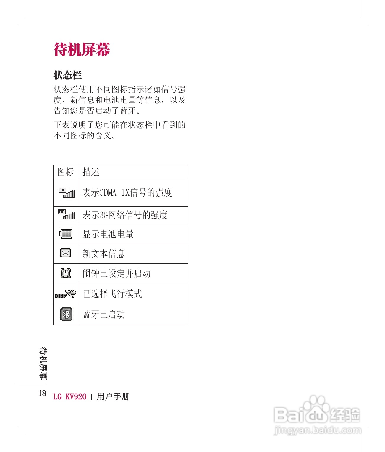 LG KV920手机使用说明书:[2]