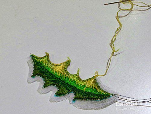 开始学习立体刺绣的绣法