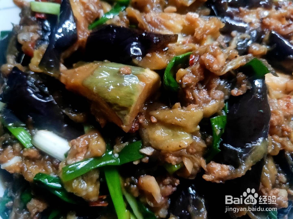 茄子炒肉的做法
