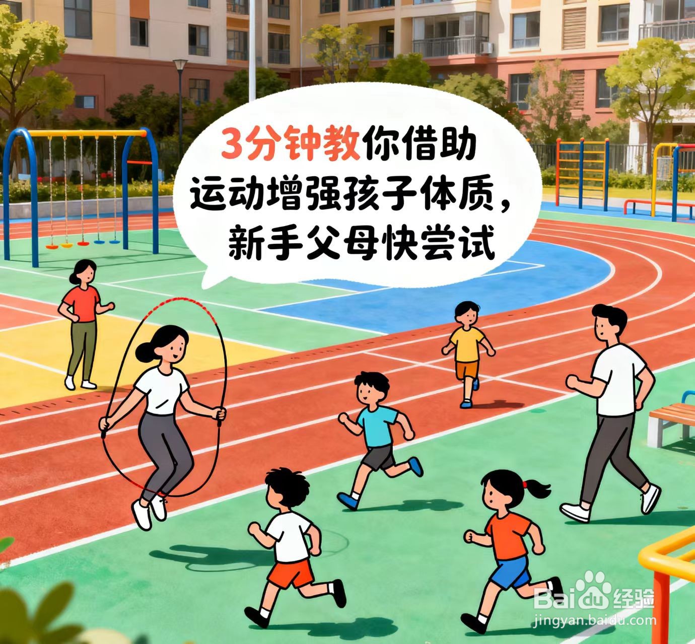 3分钟教你借助运动增强孩子体质，新手尝试