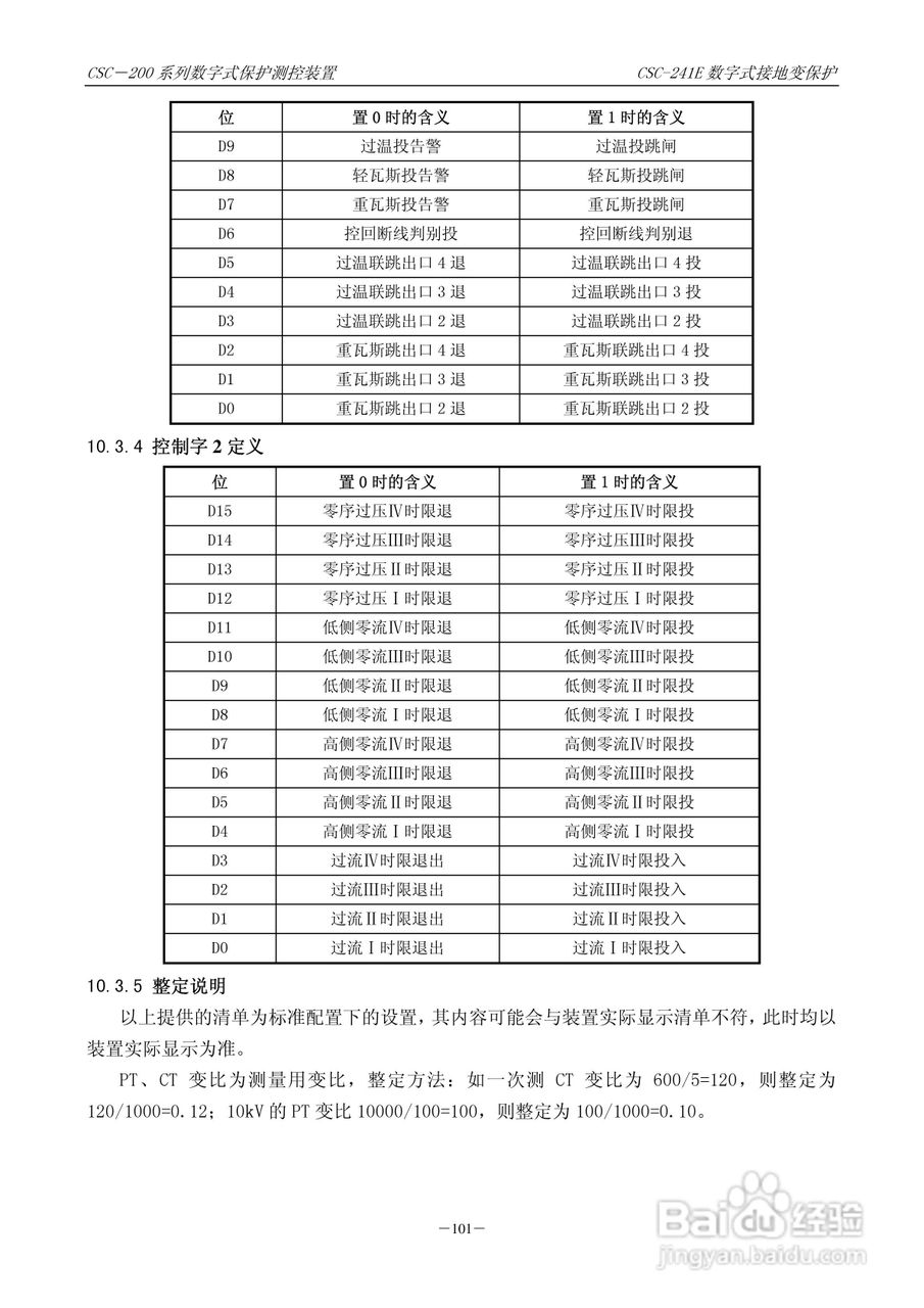 四方CSC-246数字式备用电源自动投入装置说明书:[11]