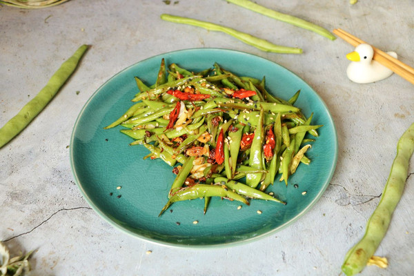 简单美味干煸扁豆角