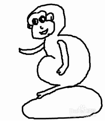 如何一分钟3变小猴子(儿童数字创意画)