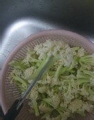 干煸菜花(五花肉)