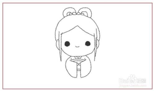 织女可爱简笔画