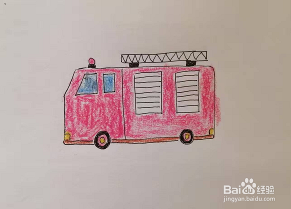 幼儿园消防主题简笔画