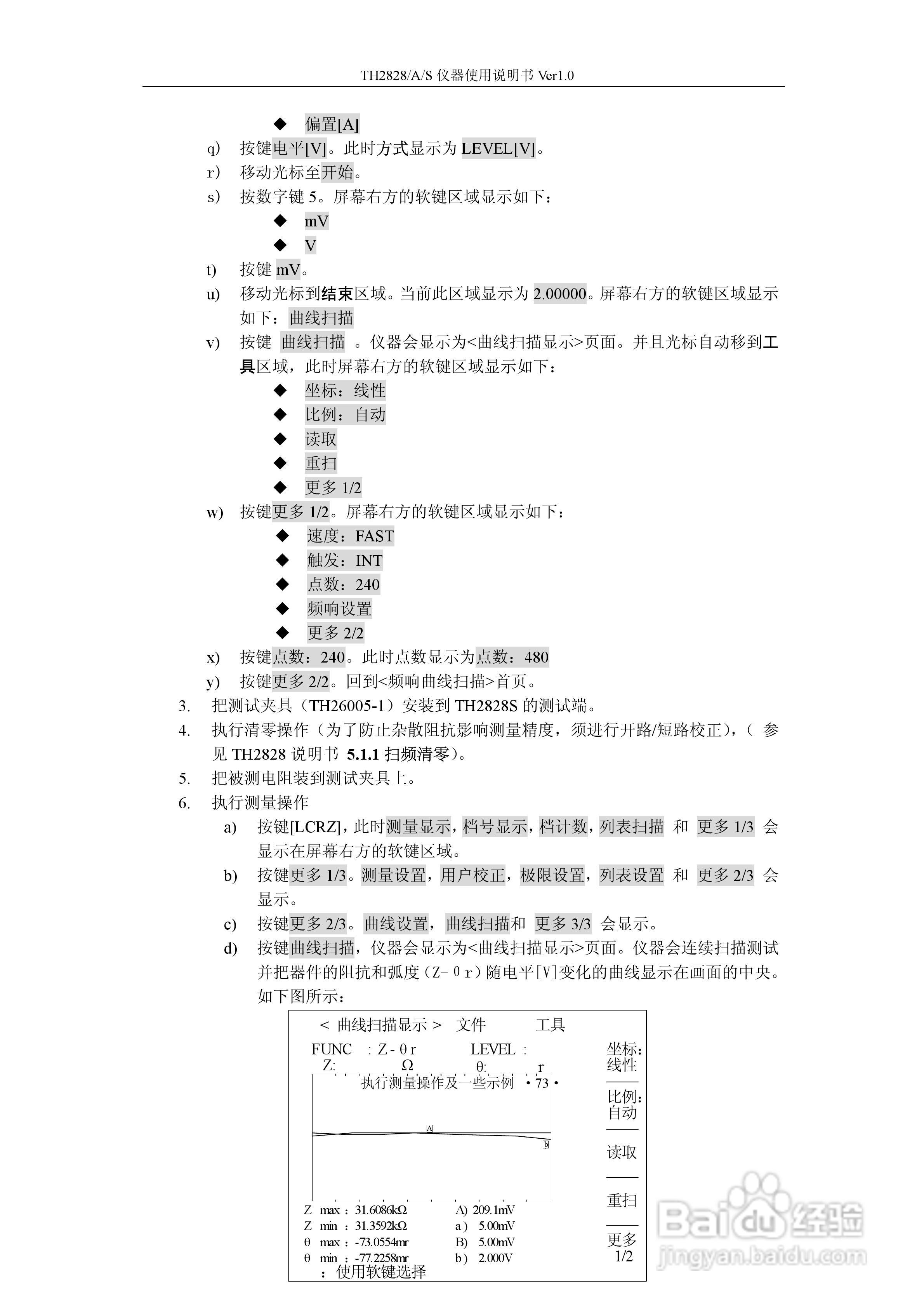 锦流源电子TH2828/TH2828A/TH2828S元件参数分析仪说明:[9]