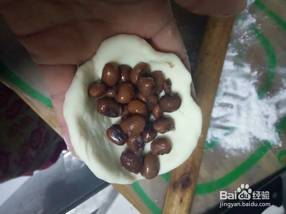 简单的蜜红豆卷