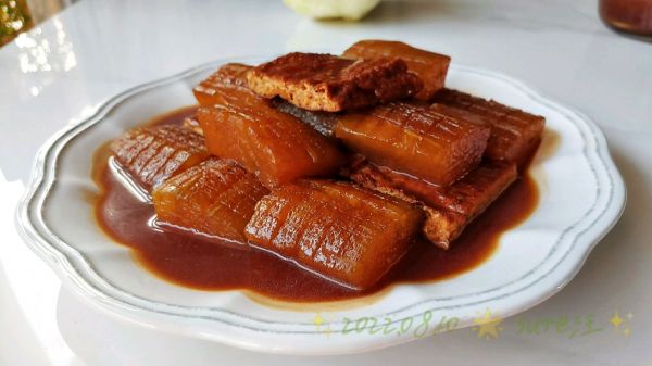 卤香豆腐烧冬瓜