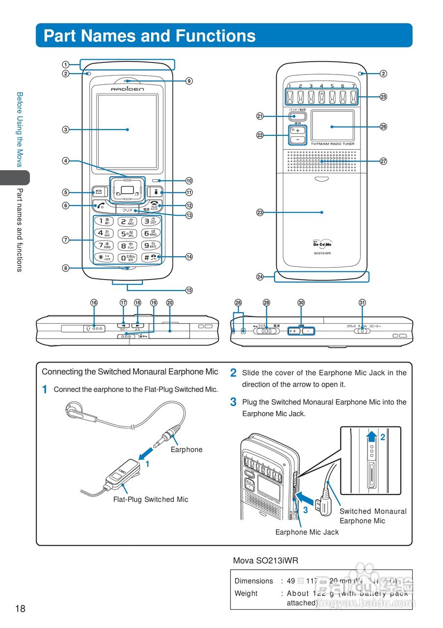 DoCoMo SO213iWR移动电话说明书:[2]