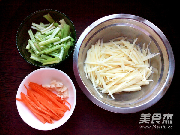素炒三丝的做法