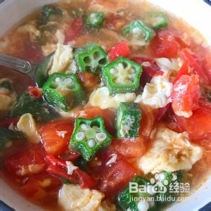 食补佳品快手秋葵蛋汤的做法