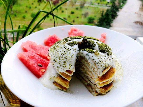 减脂无糖香蕉松饼