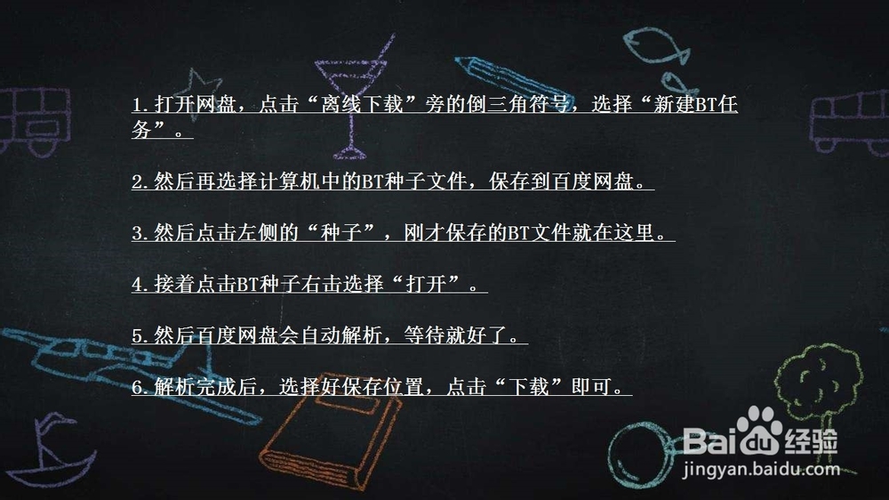 用百度网盘解压BT种子