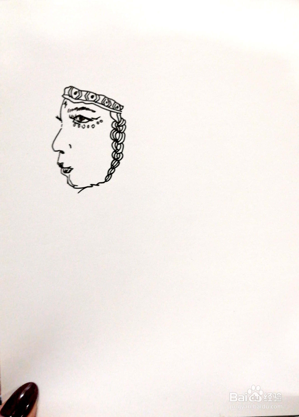 印第安美女装饰画怎么画