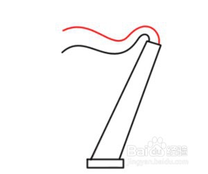 简笔画---如何画竖琴