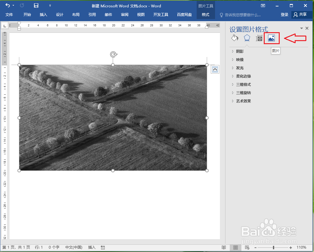 word2016中的图片变黑白了，怎么恢复