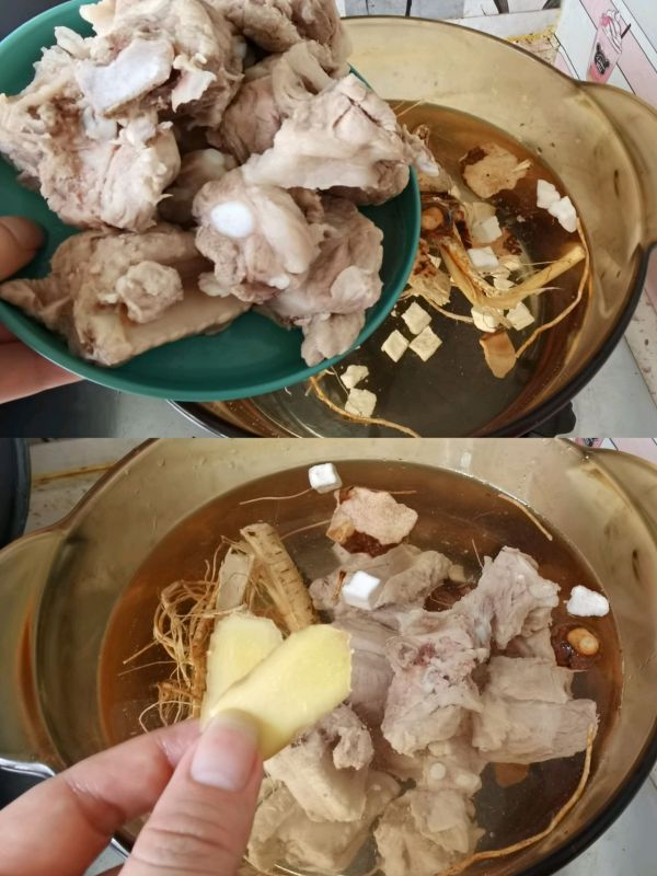 五指毛桃土茯苓淮山煲猪骨