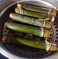 怎么做腊肠杂粮竹筒饭？