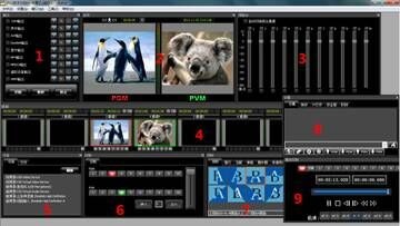 如何启动VJDirector2切换台软件以及界面说明