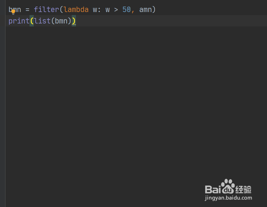 如何使用python语言中方法根据条件删除列表元素