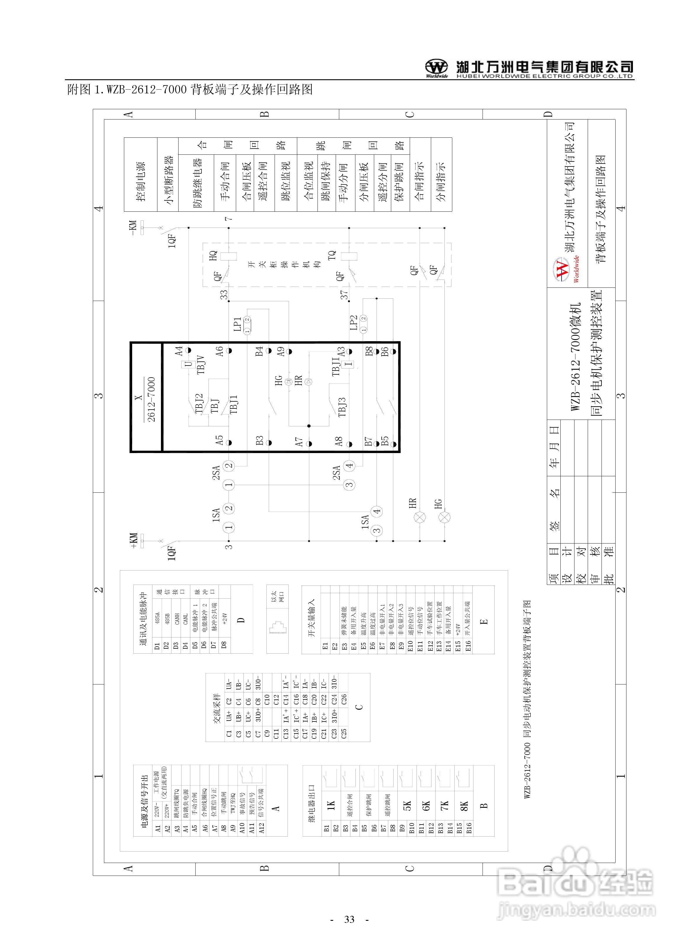 万洲WZB-2683-7000微机发电机就接地保护装置使用说明:[4]