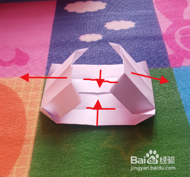 手工折纸之长条桌子的折法