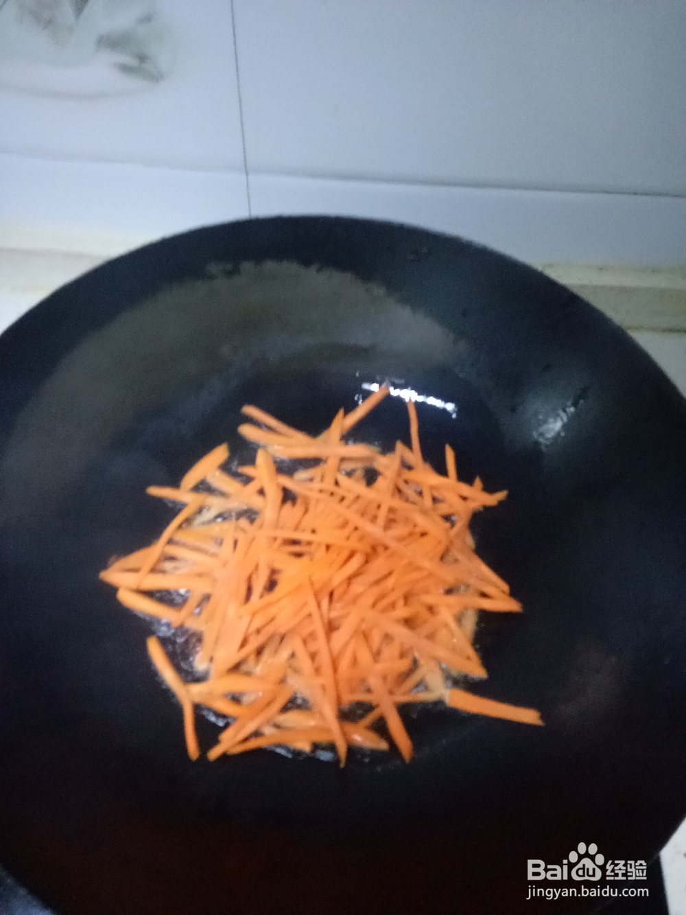 胡萝卜丝炒包菜