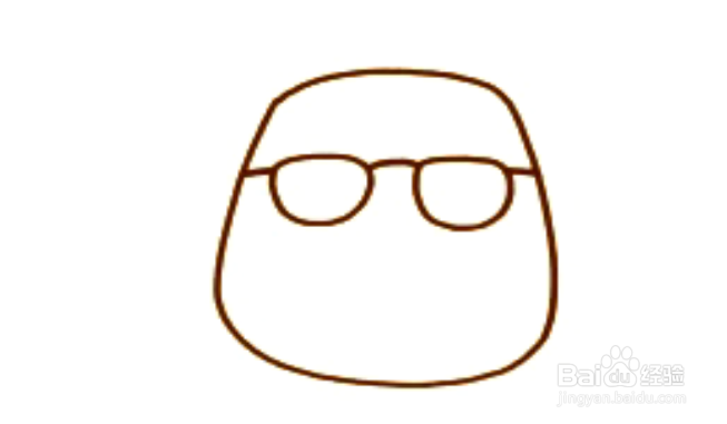 怎样画眼镜男孩