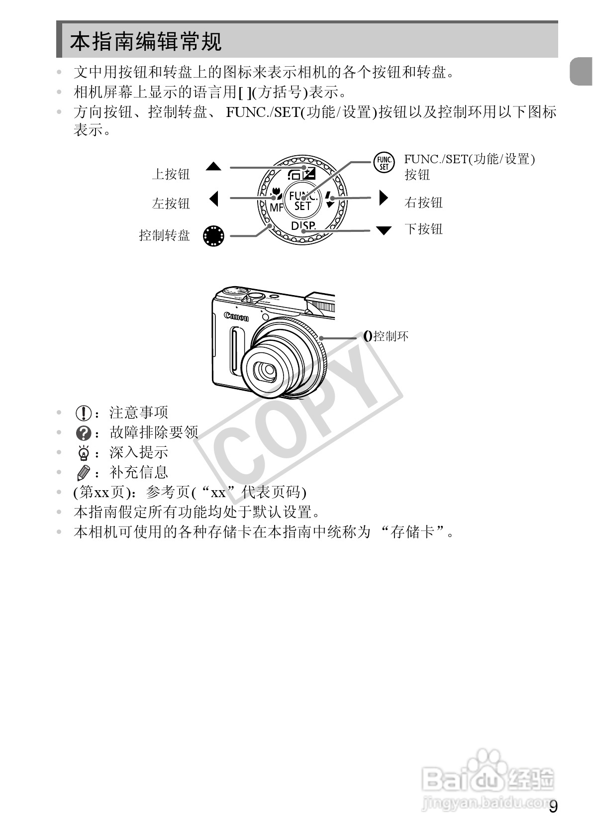 佳能Powershot S100V数码相机使用说明书:[1]