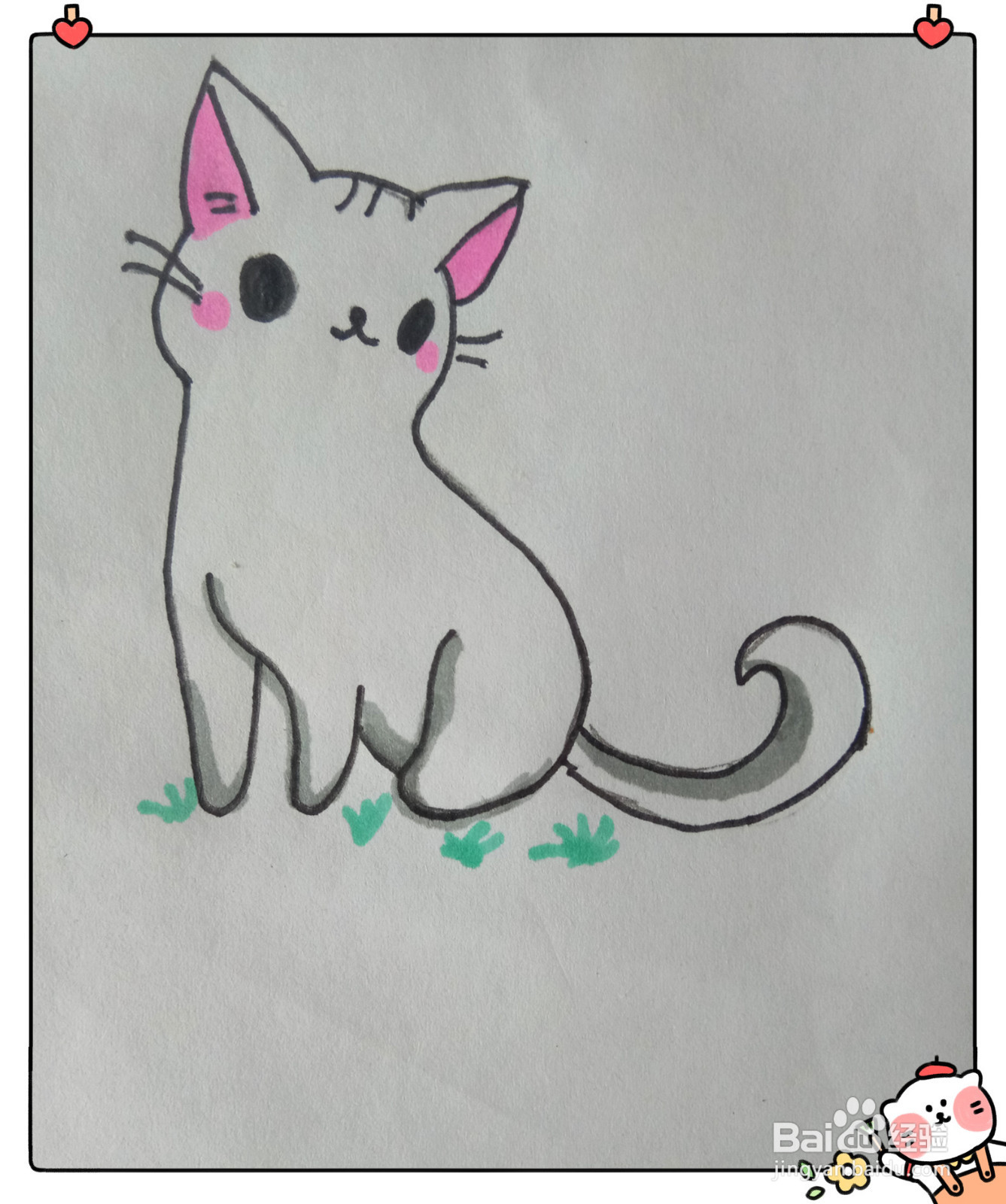 小清新风格的小猫咪怎么画？