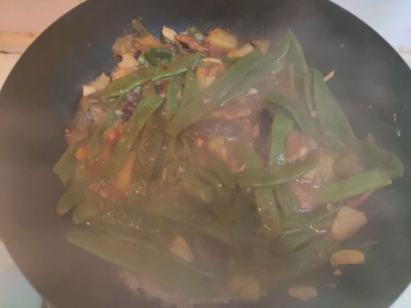 豆角茄子炖土豆