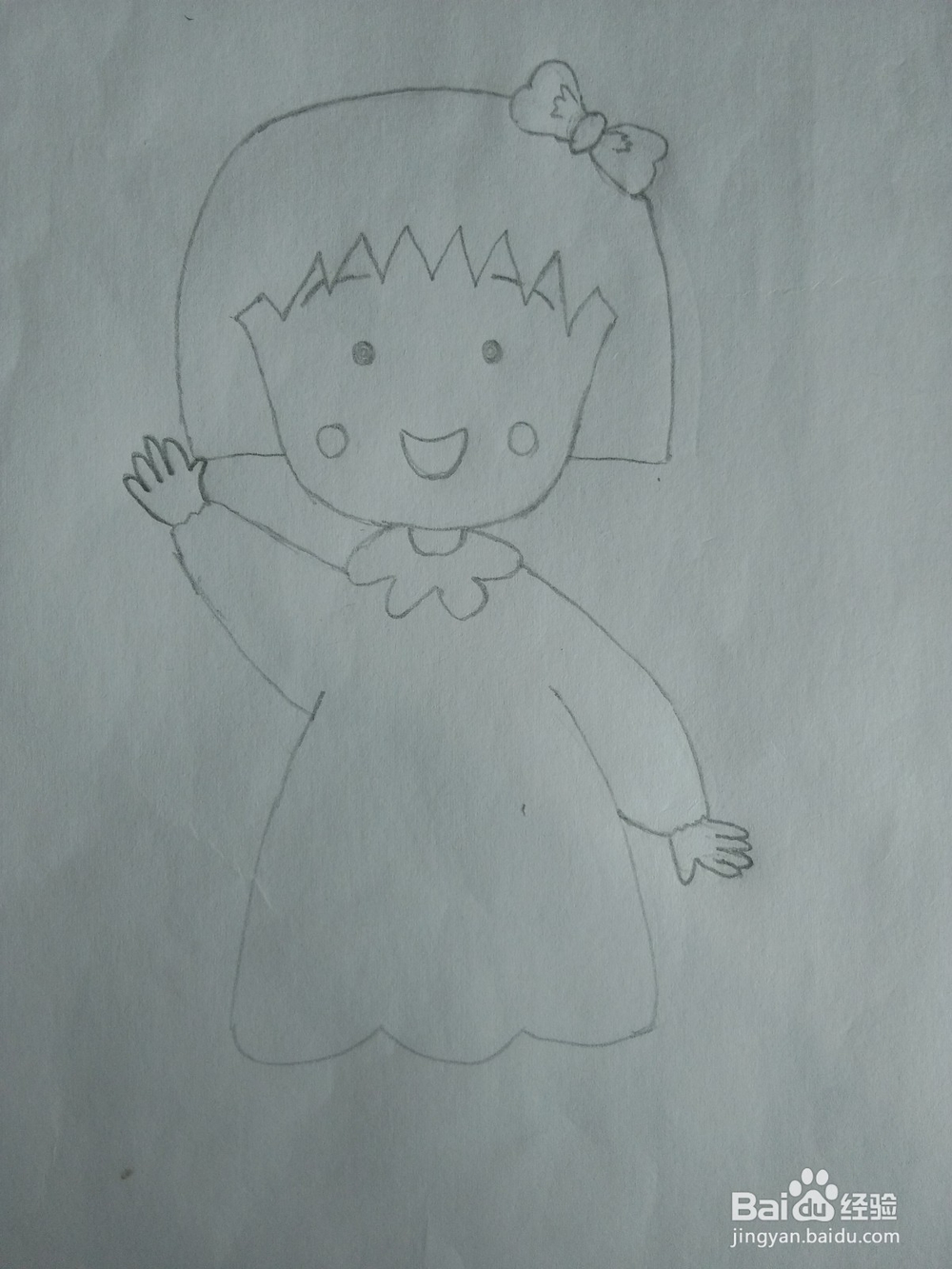 简笔画——怎么画樱桃小丸子